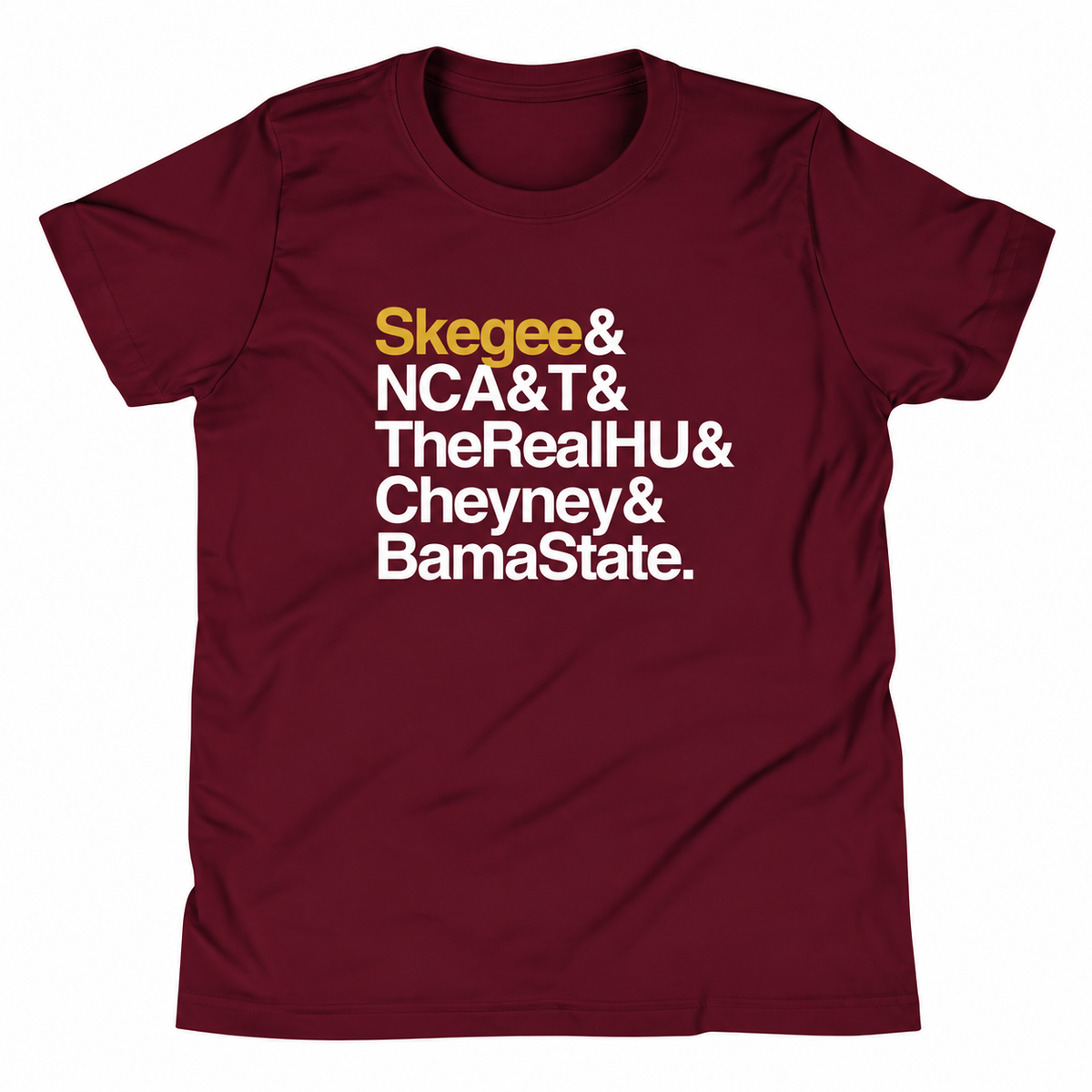 HBCUnity | Kids Short Sleeve Tee | Customize Your Top 5 HBCUs