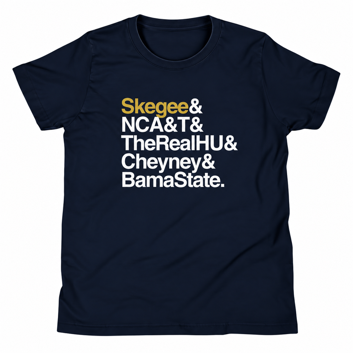 HBCUnity | Kids Short Sleeve Tee | Customize Your Top 5 HBCUs