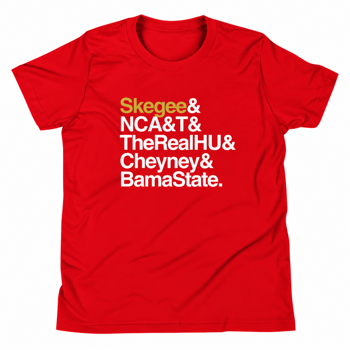 HBCUnity | Kids Short Sleeve Tee | Customize Your Top 5 HBCUs