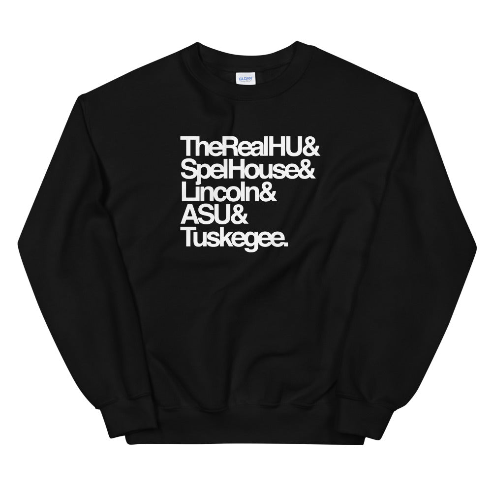 HBCUnity Unisex Sweatshirt | Customize Your Top 5 HBCUs