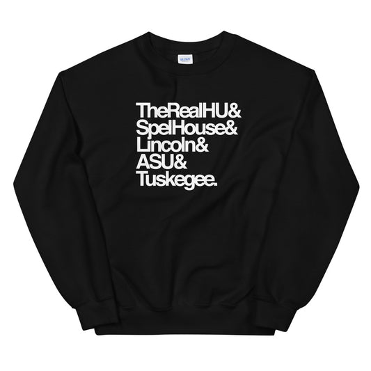 HBCUnity Unisex Sweatshirt | Customize Your Top 5 HBCUs